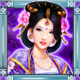 Символ игрового автомата Asian Attraction Гейша в фиолетовом