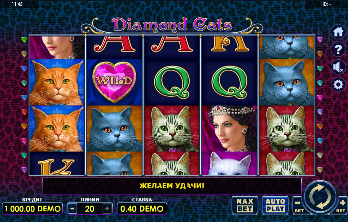 Изображение автомата Diamond Cats