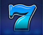Символ игрового автомата Hot Triple Sevens Синяя семерка 